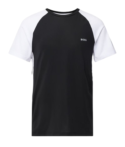 Мужская теннисная футболка BOSS x Matteo Berrettini Colour-Blocked Slim-Fit T-Shirt With Decorative Reflectiv - black