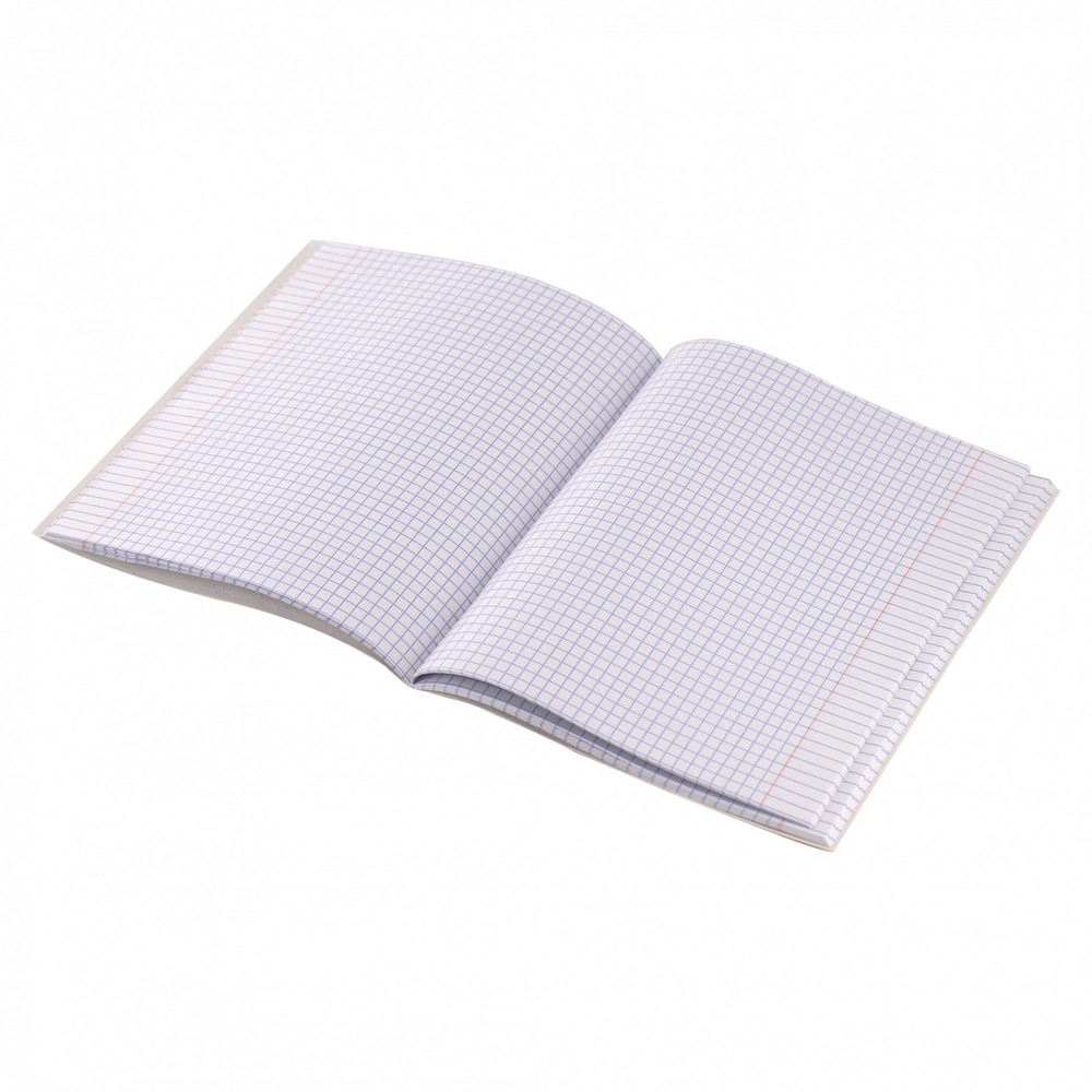 Тетрадь 48л., А5, клетка, Alingar "Белый перламутр", скрепка, дизайнерский картон, глиттерное напыление, блок офсет, 100 % белизна