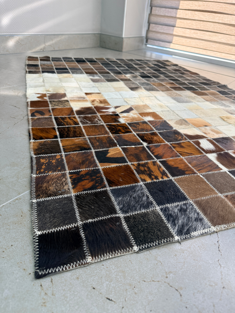 Ковер овальный натуральный Телячья шкура