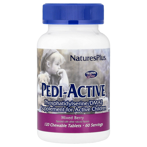 NaturesPlus, Pedi-Active®, ягодное ассорти, 120 жевательных таблеток