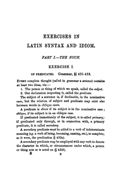 Exercises in Latin Syntax and Idiom. Arranged with Reference to Roby's School Latin Grammar | Henry John Roby