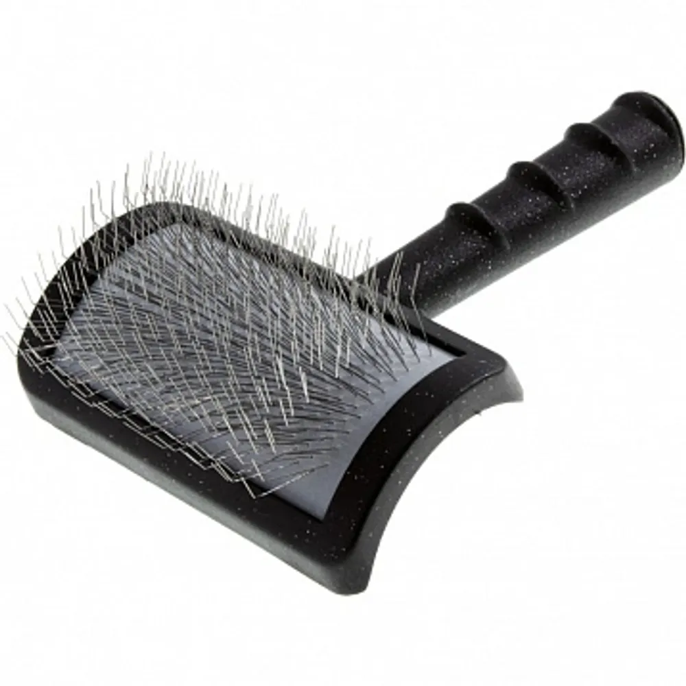 Пуходёрка DeLIGHT проф. мягкий корд с длинным зубом средняя, с большой ручкой