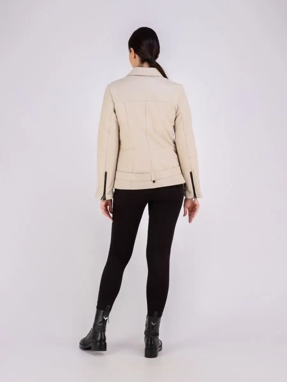 Куртка женская натуральная кожаная утепленная косуха Турция