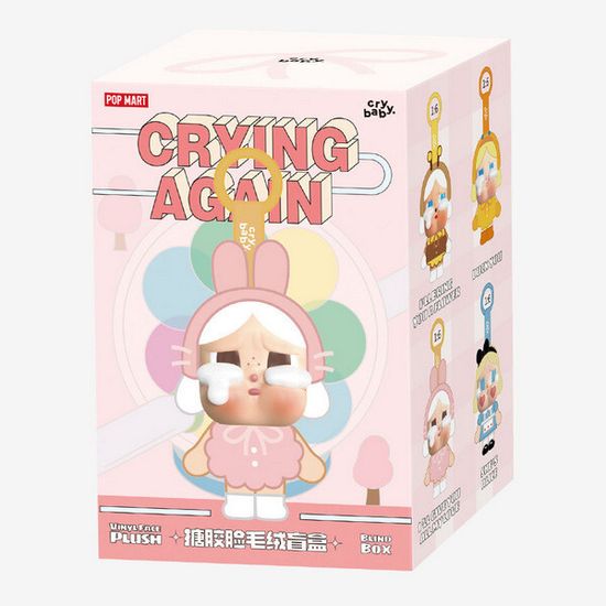 Коллекционная фигурка POPMART CRYBABY Crying Again Series-Vinyl Face Plush (She's Alice)