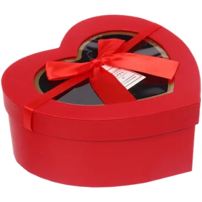 Коробка подарочная «Искренность» 18.5*17*7.5 см, Красный