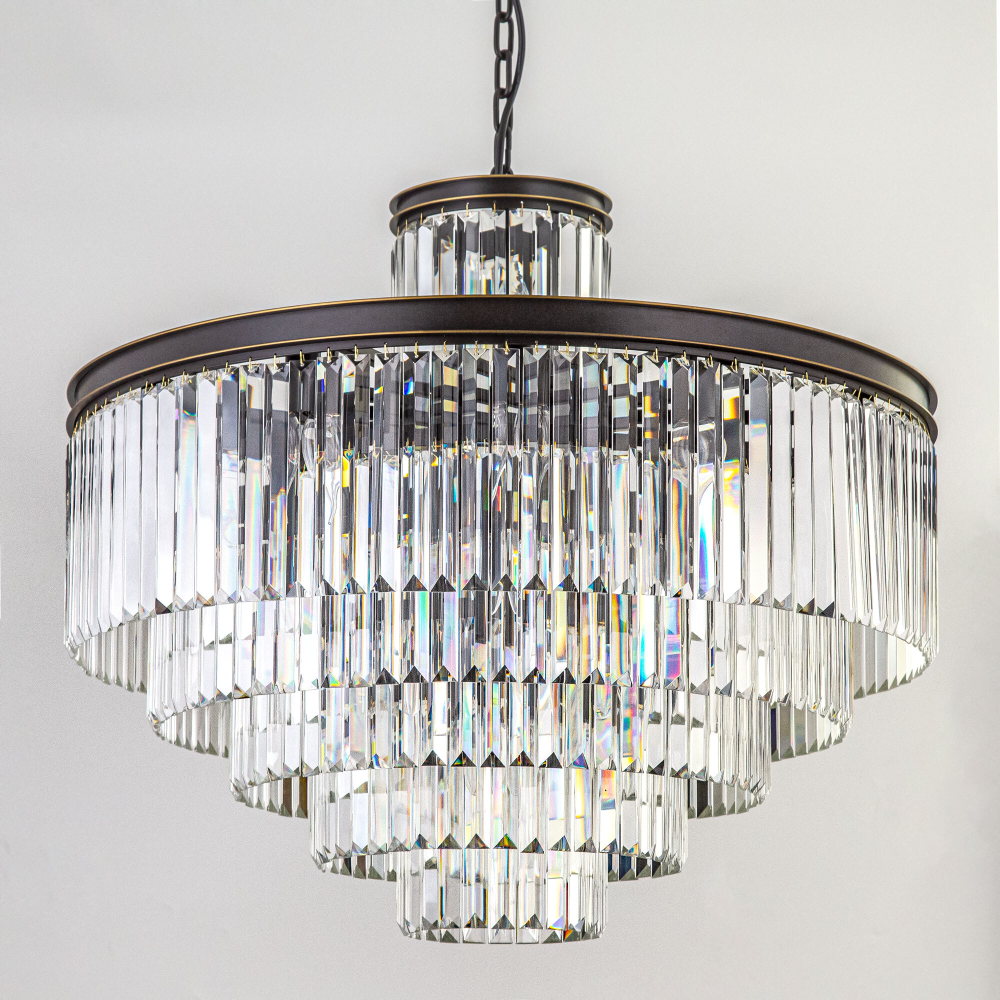 Citilux Мартин CL332151 Люстра хрустальная подвесная Прозрачная