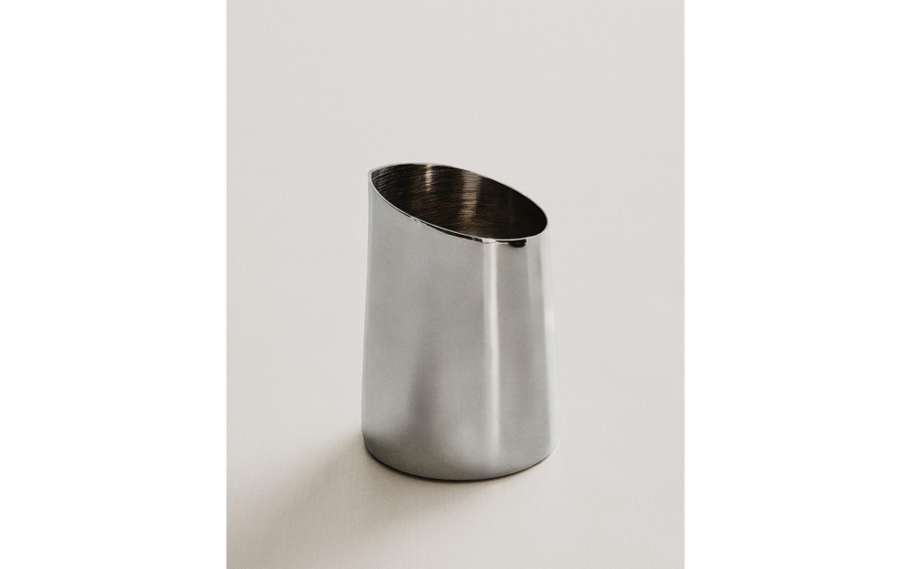 Zara Home Ваза из нержавеющей стали, цвет серый, 10 см