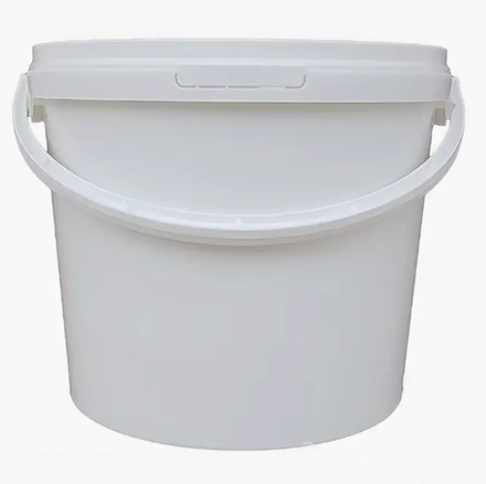 Ведро 10л белое с ручкой (15шт)