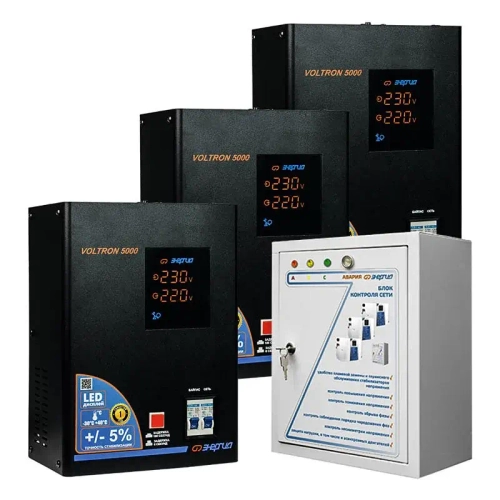 ЭНЕРГИЯ Voltron 5% 15000 трехфазный стабилизатор напряжения Е0101-0200
