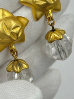 Серьги Звёздочки с подвесками