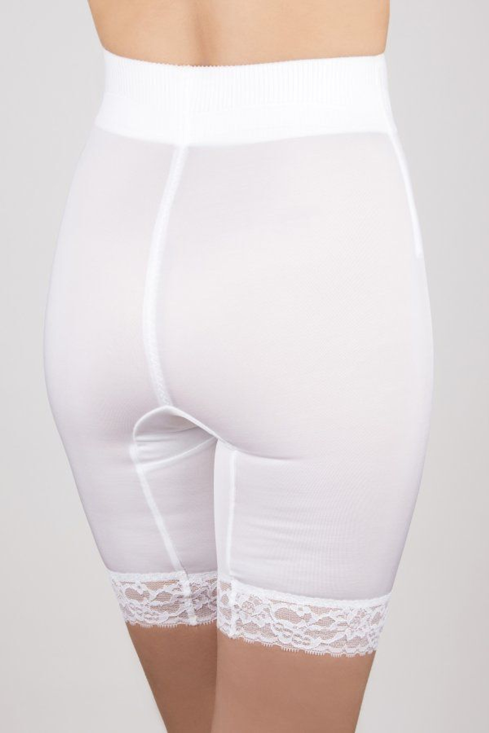 Шелковистые корсетные панталоны (Размер: XL) (Цвет: черный)