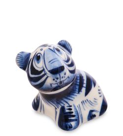 ГЛ- 687 Фигурка «Тигр» (Гжельский фарфор)