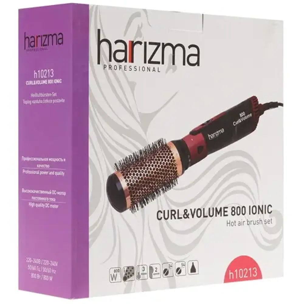 Фен-щетка Harizma Curl and Volume 800 Ionic (h10213)