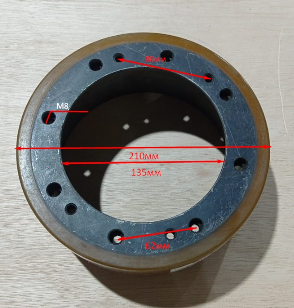 Колесо ведущее D210х70 для штабелёра PWS