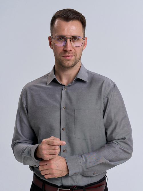 Сорочка мужская VESTER длинный рукав, хлопок/пэ 59614 32