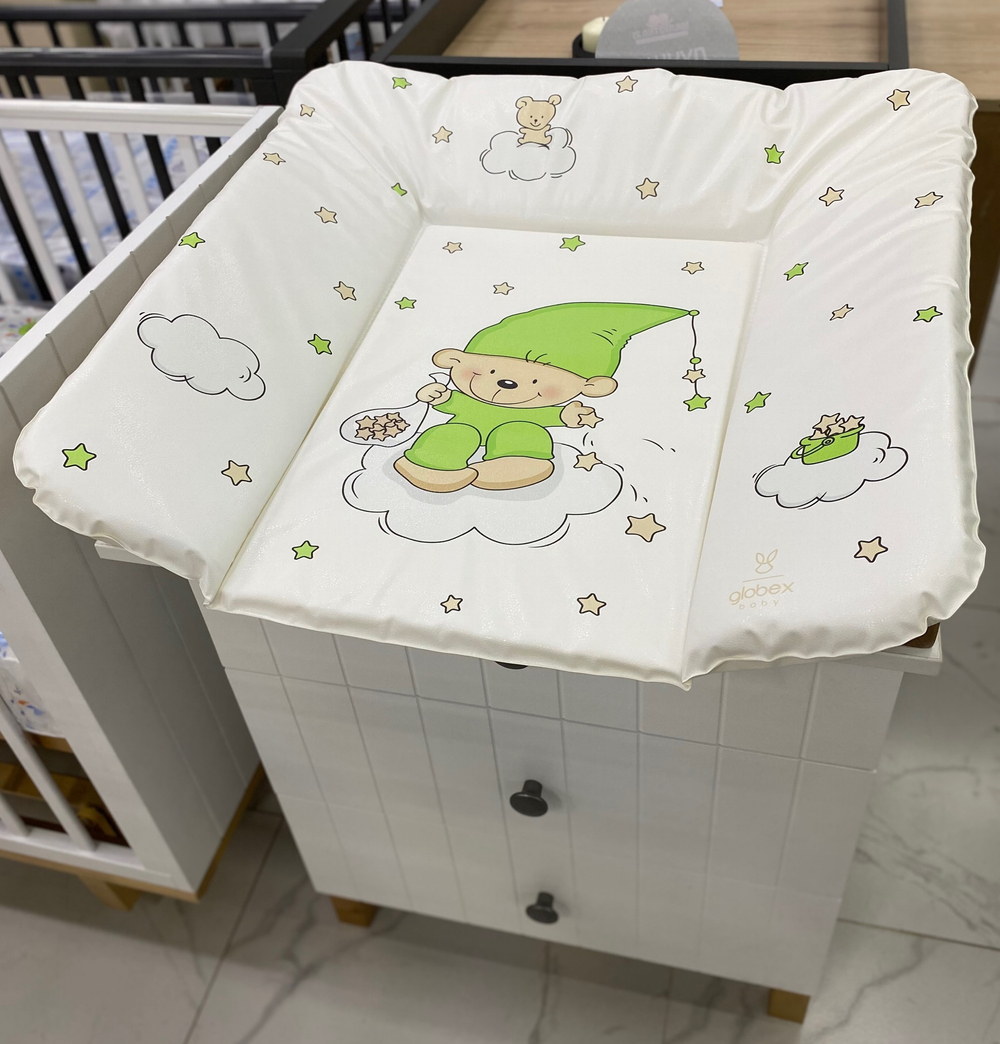 ГЛОБЭКС Матрац для пеленания мягкий Люкс Гном на облаке 75*72*3 см