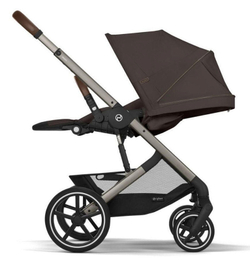 Коляска Cybex Balios S Lux TPE complete Cloud G Lava Grey 3 в 1 Chocolate Brown с дождевиками