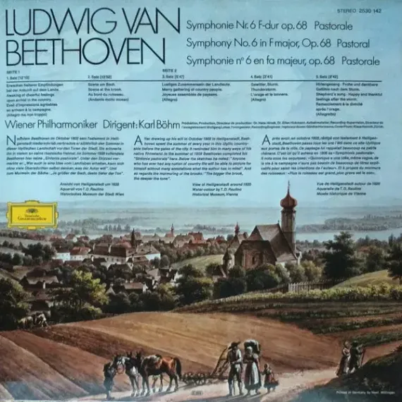 Beethoven, Wiener Philharmoniker, Karl Bohm – Symphonie Nr. 6 "Pastorale" - LP