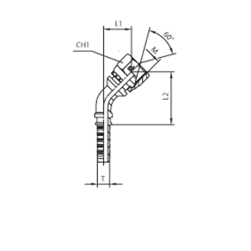 Фитинг DN 20 DKM (Г) 26x1.5 (45)