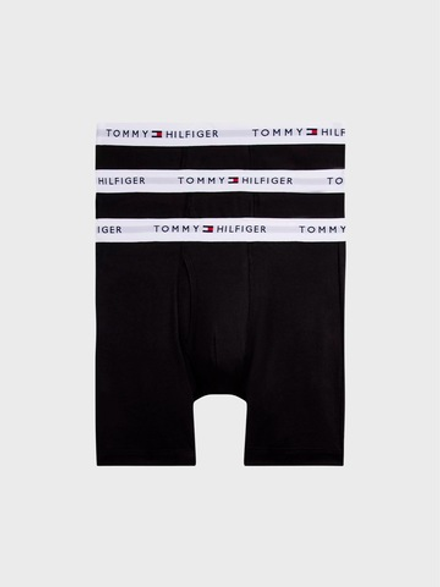 Трусы боксеры-брифы Tommy Hilfiger Cotton Classics 3-Pack Black