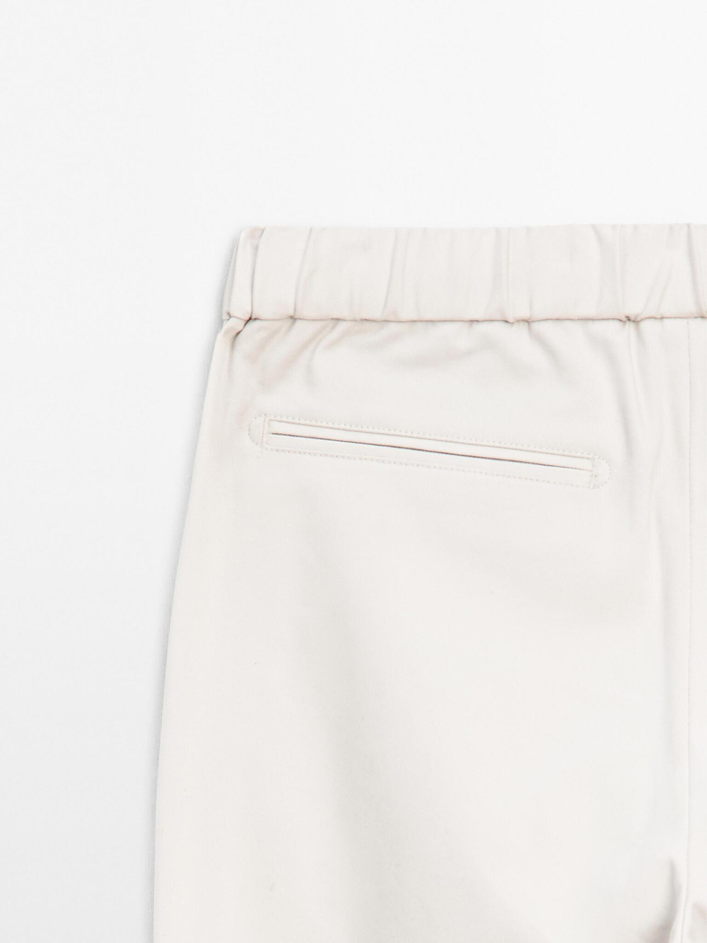 Massimo Dutti Джоггеры из смесового хлопка, каменный