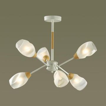 5210/6С COUNTY 172 белый, бежевый Люстра потолочная E14 6*40W 220V KENDRA