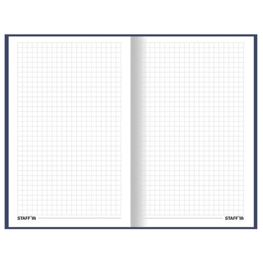 Блокнот А5 (134х206 мм), 80 л., твёрдый, клетка, STAFF, "Office", 114414