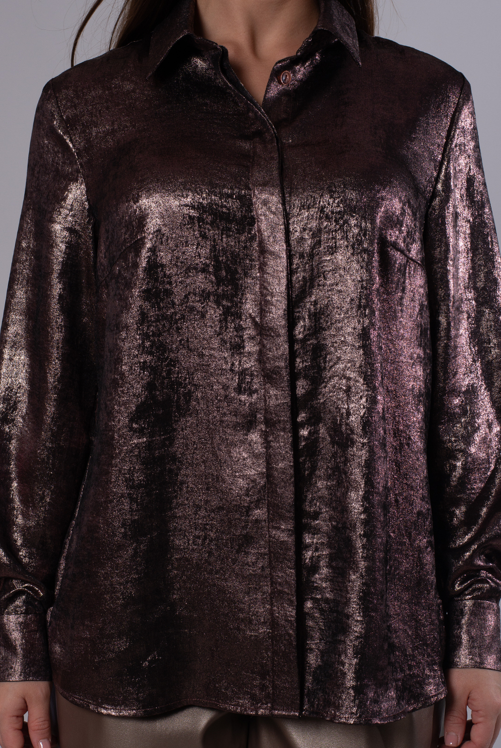 Блузка женская 3724зп, красное золото #182КрЗ093724зп