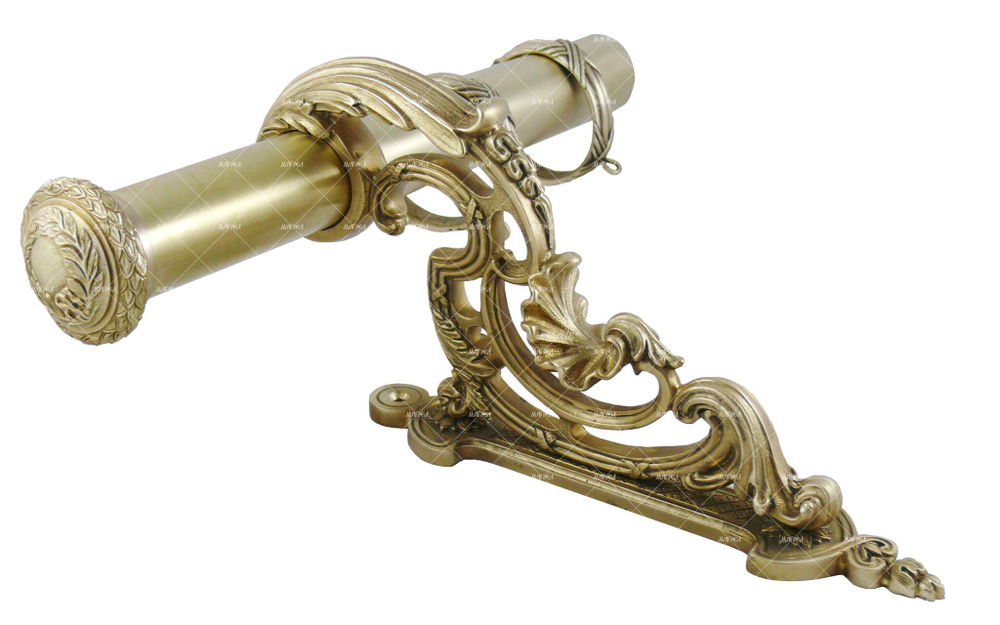 Пристенный карниз латунный элитный дорогой красивый с штангой