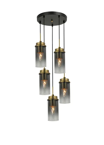 85712/5P COPPER+BLACK (1) Люстра (RL)