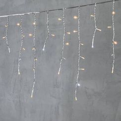 Светодиодная бахрома 3,1*0,5 м.,150 экстра теплых белых LED ламп, мерцание, прозрачный провод ПВХ, LTC (PIL150BLW-10-2EWW)