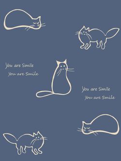 Наволочка комплект 2шт Simple House "Котики (полисатин)" 40х60 см