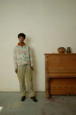 Куртка Soeurs с Красными Розами / Rose бежевая