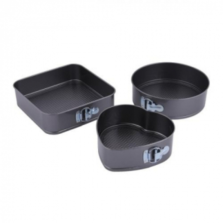 Форма для запекания разъемная с антипригарным покрытием 3шт (ассорти)