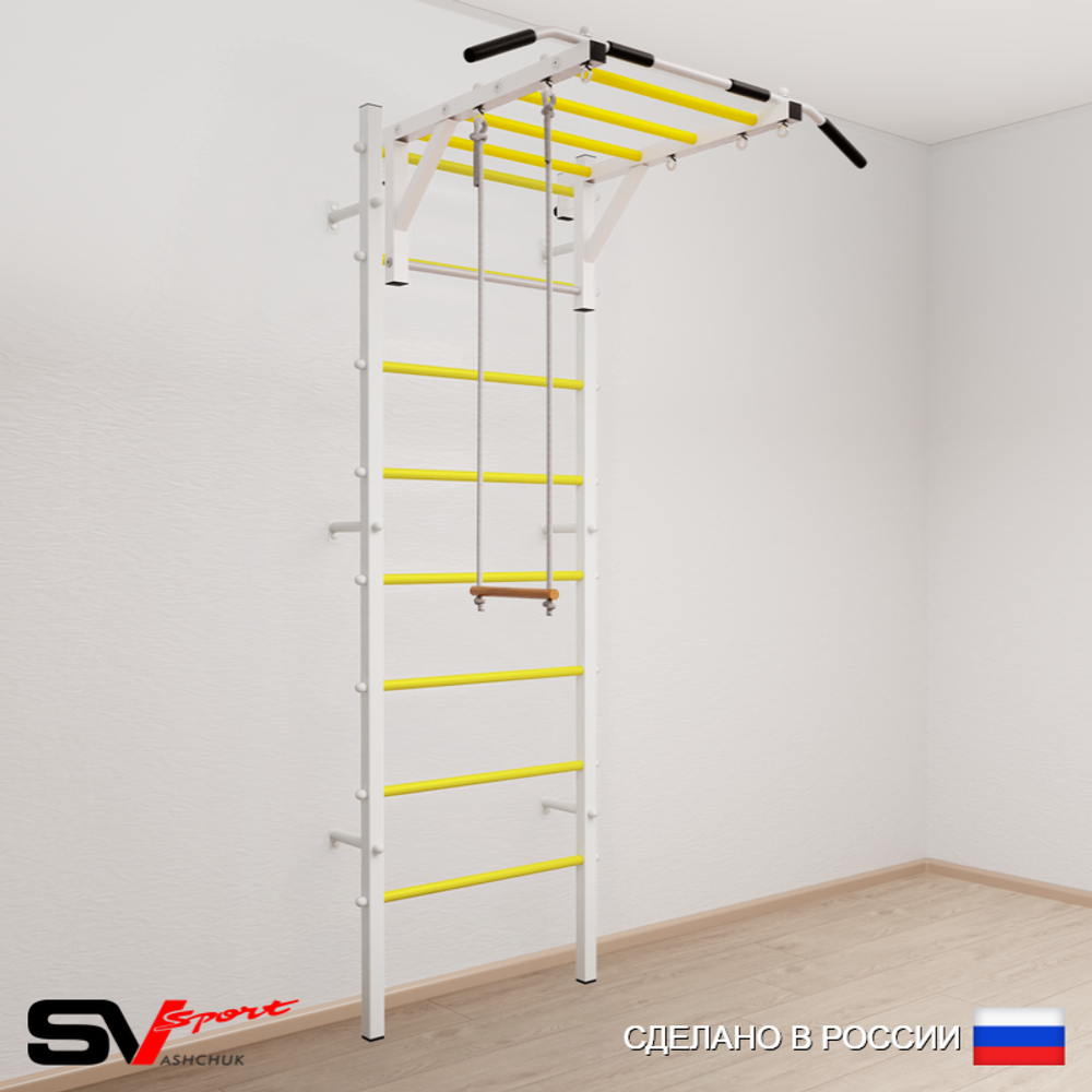 Шведская стенка Sv Sport усиленная 632 (Турник рукоход/Трапеция)