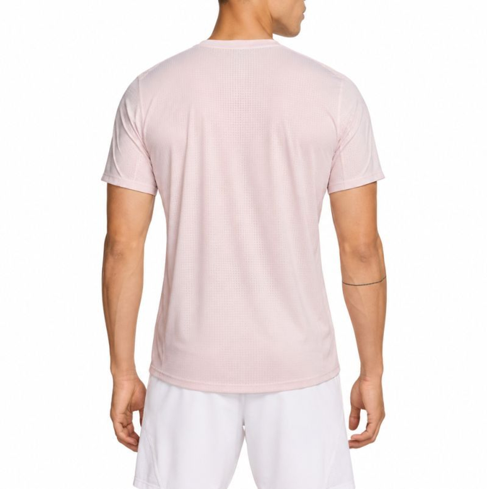 Мужская теннисная футболка Nike Court Paris Slam Advantage Dri-Fit Tennis - pearl pink/silt red/black