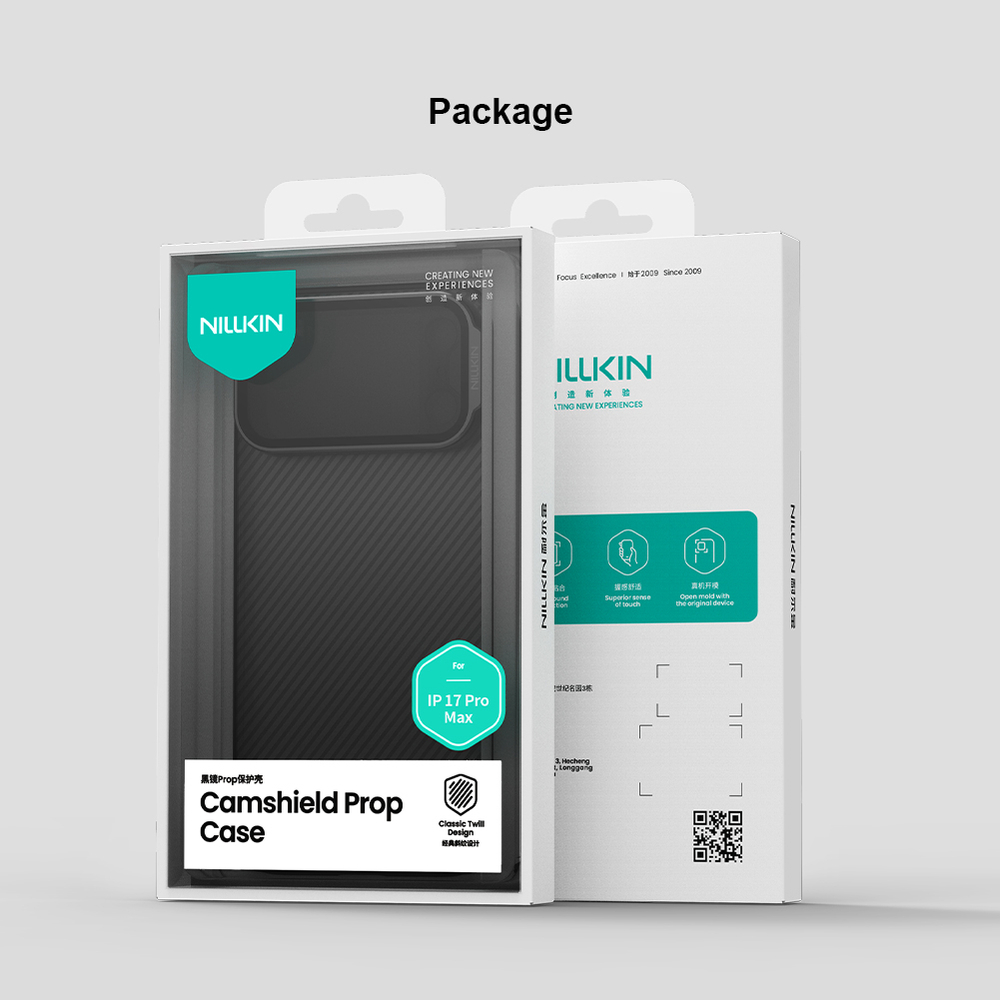 Чехол прозрачный тонированный на iPhone 17 Pro Max, серия CamShield Prop Case (версия с прозрачной крышкой объектива) от Nillkin
