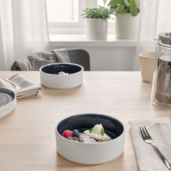 IKEA OMBONAD  (ИКЕА ОМБОНАД)  -  Миска, темно-серый, 15 см