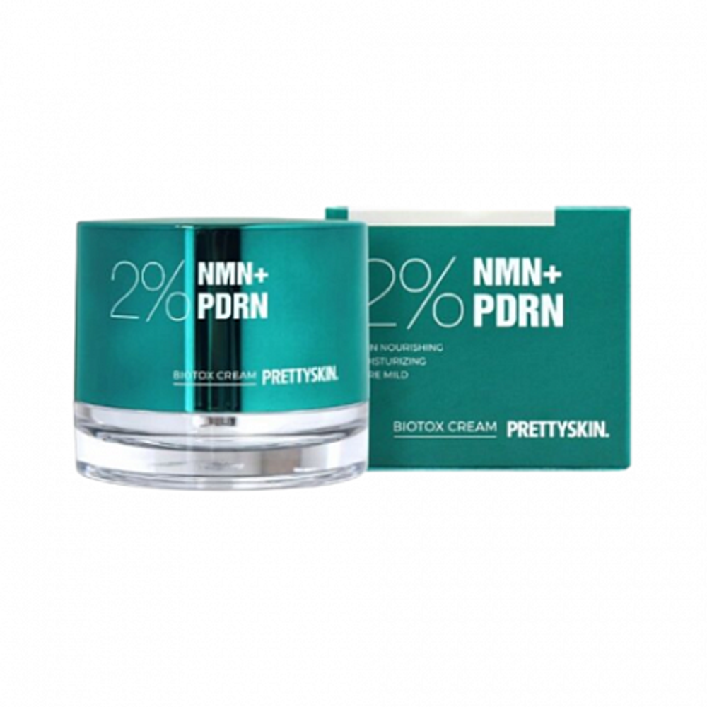 Pretty Skin NMN+PDRN Biotox Cream 2%, 50ml - Крем для лица ампульный омолаживающий