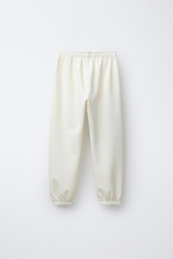 ZARA СВОБОДНЫЕ БРЮКИ-ДЖОГГЕРЫ, ЭКРЮ