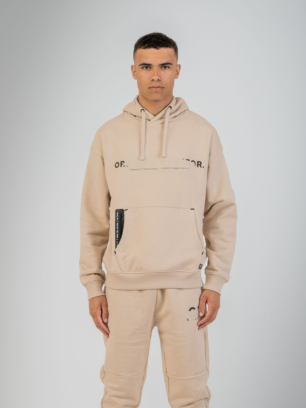 Худи мужское ORIGINAL CREATOR ERROR_404 HOODIE, Бежевый