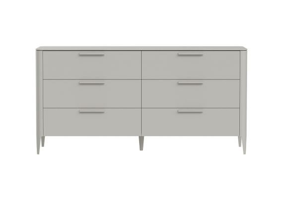 Комод Type 6 ящиков ширина 170 см (серо-бежевый)