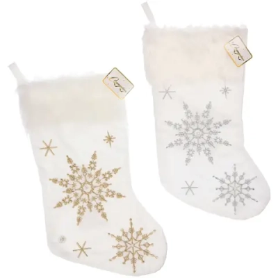 Носок новогодний «Новогодний переполох» 50*20 см, в ассортименте