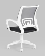 Кресло офисное TopChairs ST-BASIC-W серый крестовина пластик белый