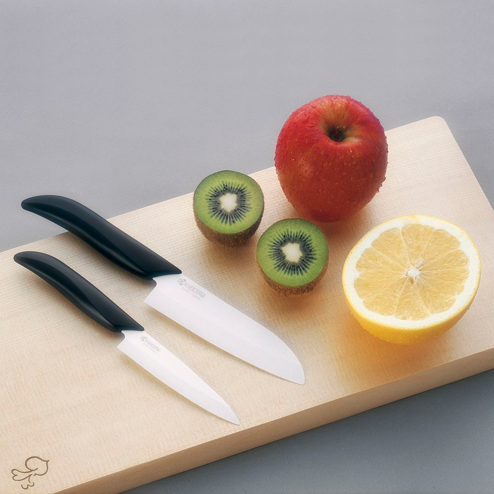 Нож кухонный для чистки 7.5см Kyocera FK Series Black&White Япония фото