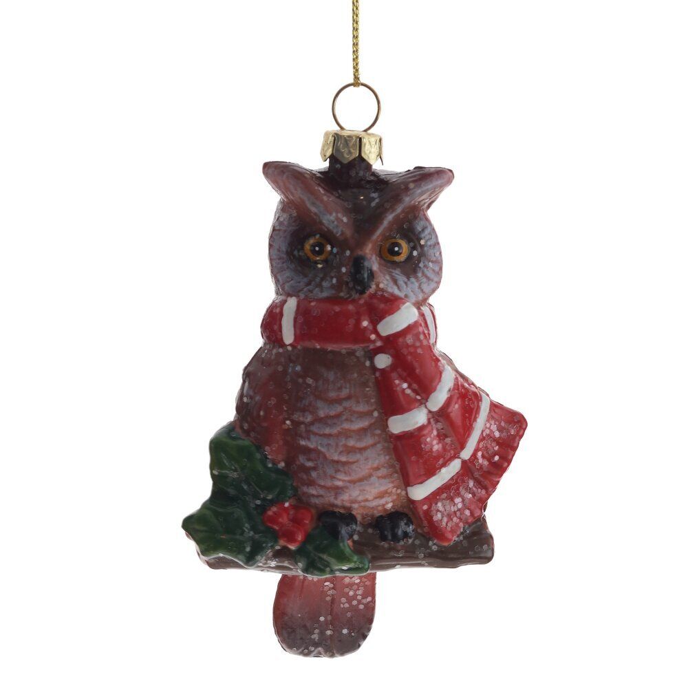 GAEM Украшение новогоднее "Сова", L7,5 W4 H13 см, 2в.