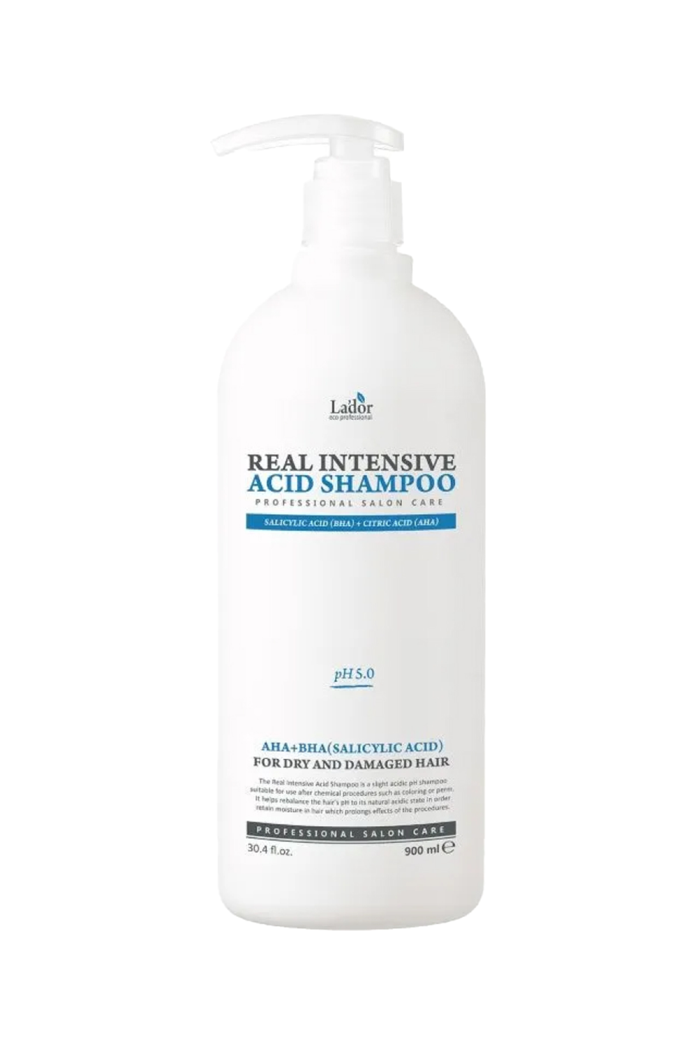 Шампунь для волос с АНА и ВНА кислотами La'dor real intensive acid shampoo