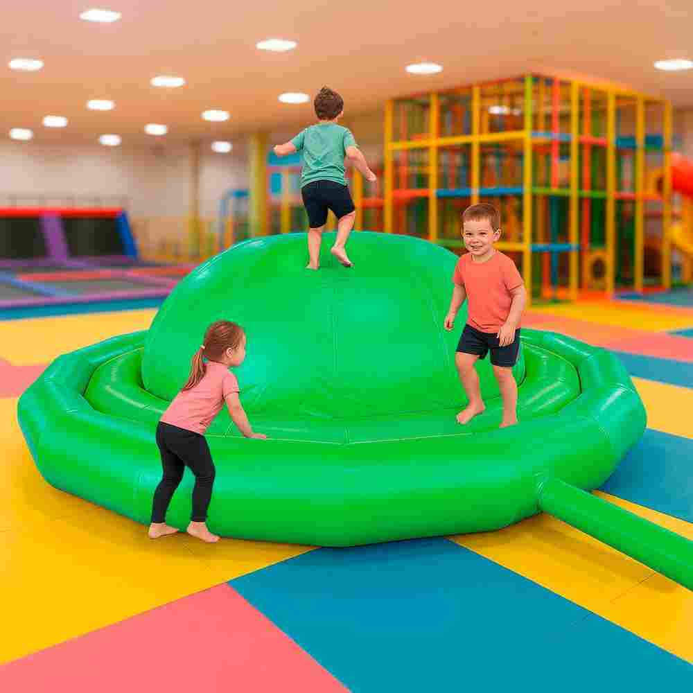 Надувное оборудование «Надувной живот» 3*3*1,2 м, зелёный