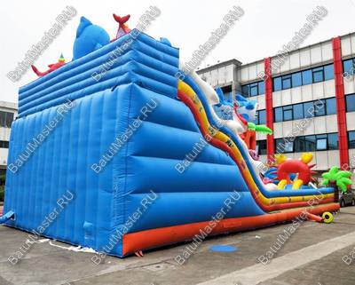 Коммерческий надувной батут "На морском дне" 15*8*8 м