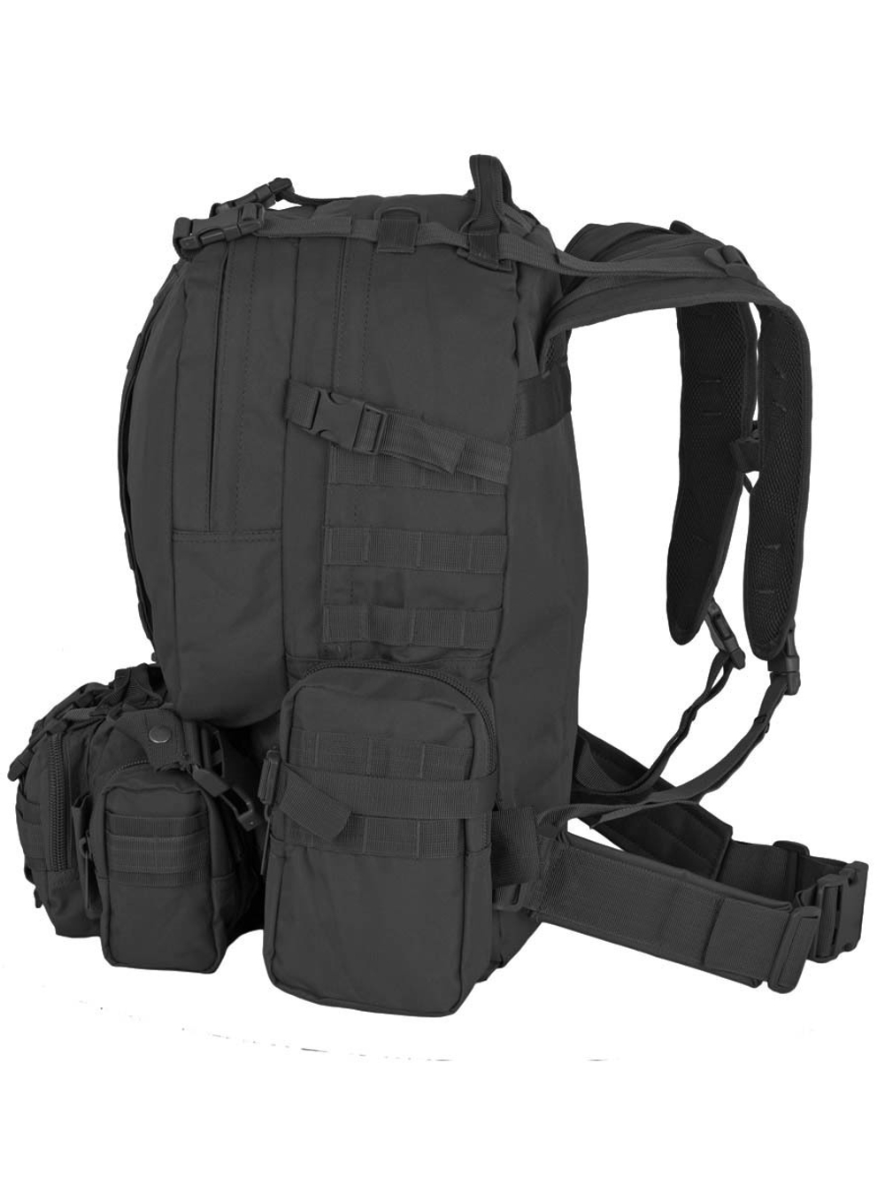 Рюкзак тактический Legioner 55 л с подсумками Cordura 600D Черный